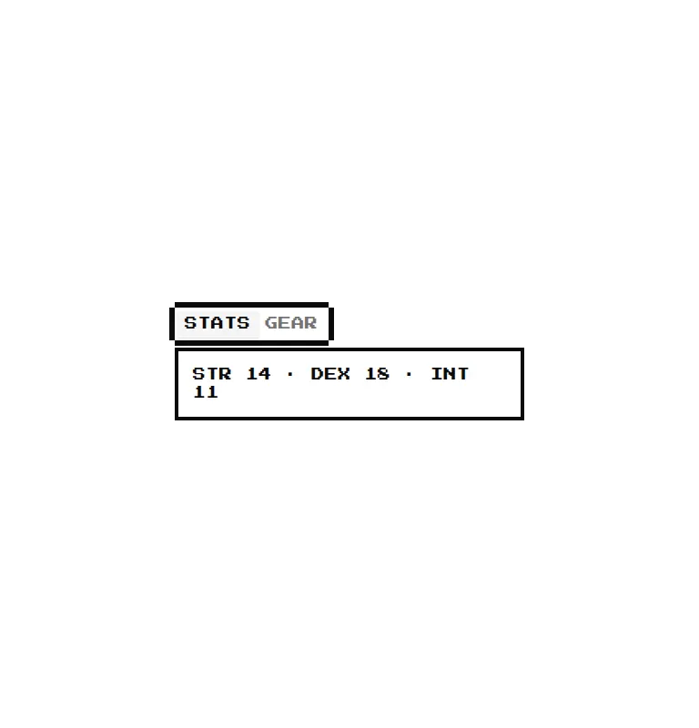Harness screenshot of 8bitcn-tabs at 768 pixels wide