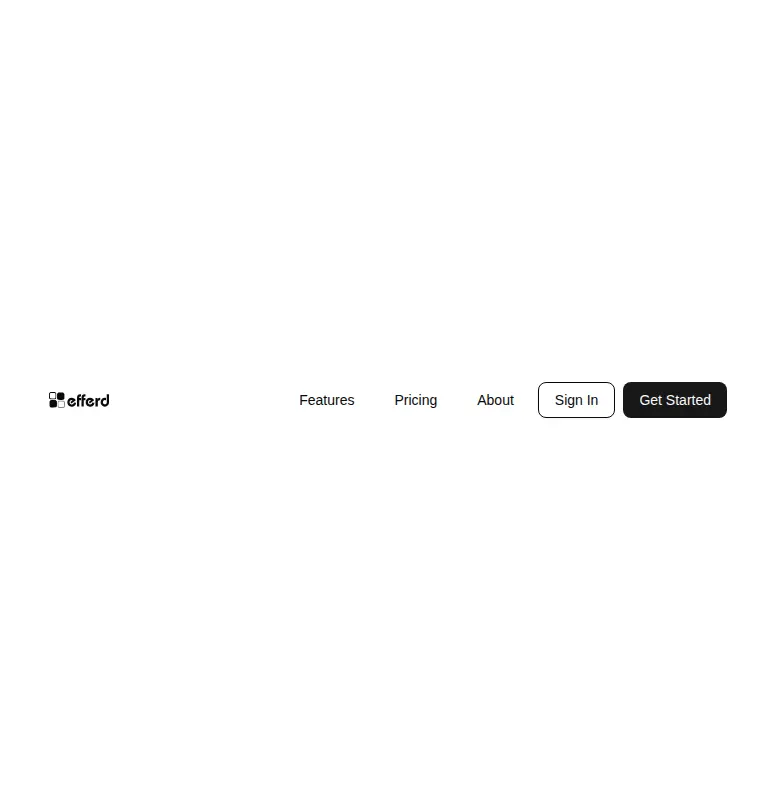 Harness screenshot of efferd-header-2 at 768 pixels wide