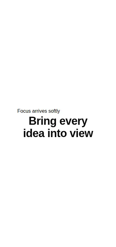 Harness screenshot of eldora-blur-in-text at 375 pixels wide