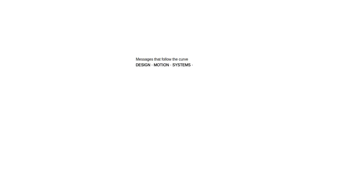 Harness screenshot of fancy-marquee-along-svg-path at 1440 pixels wide