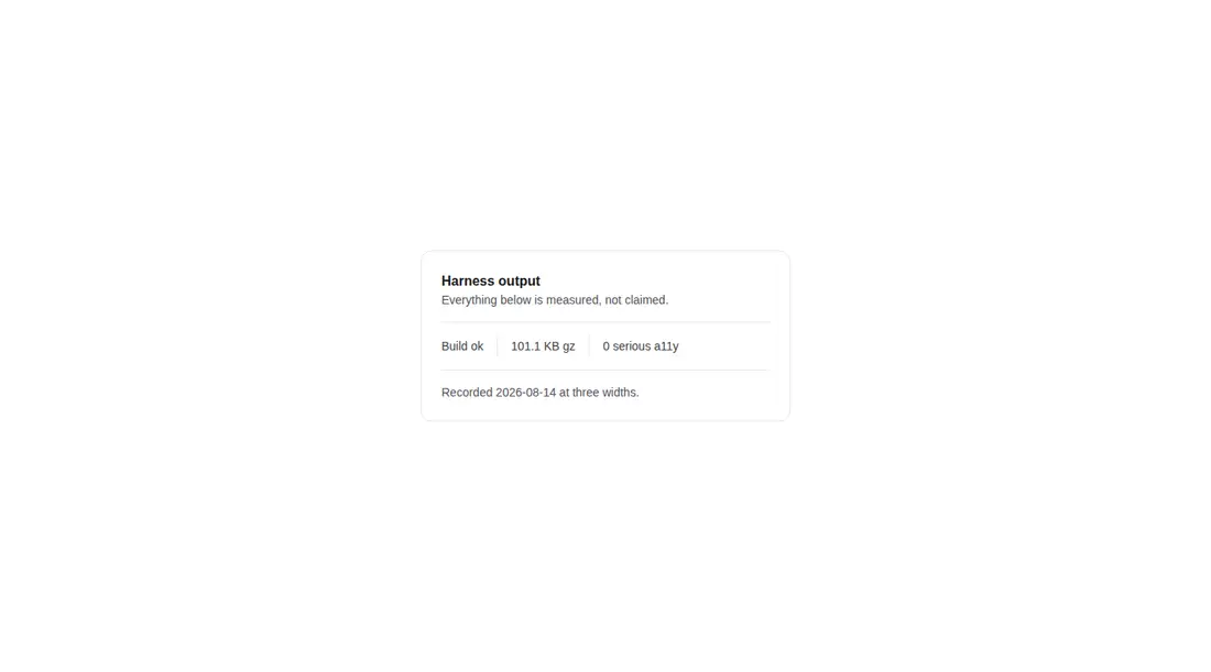 Harness screenshot of hextaui-separator at 1440 pixels wide