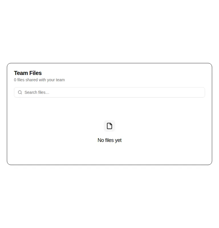 Harness screenshot of hextaui-team-files at 768 pixels wide