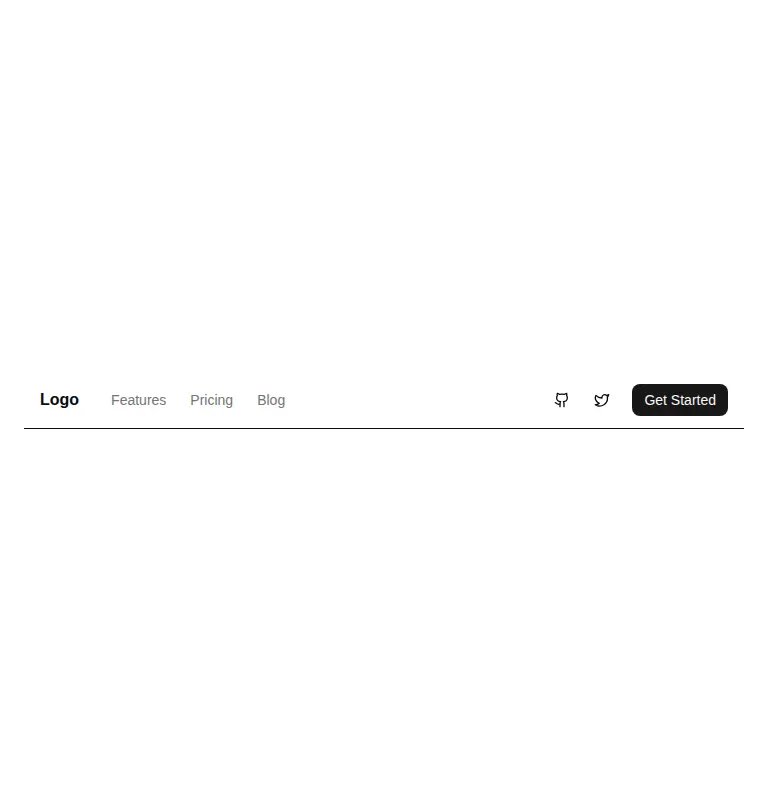 Harness screenshot of ruixen-navbar-icon-links at 768 pixels wide