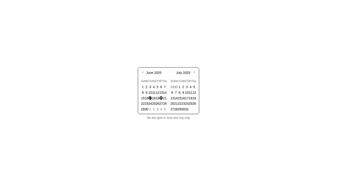 Harness screenshot of shadcn-block-calendar-11 at 1440 pixels wide