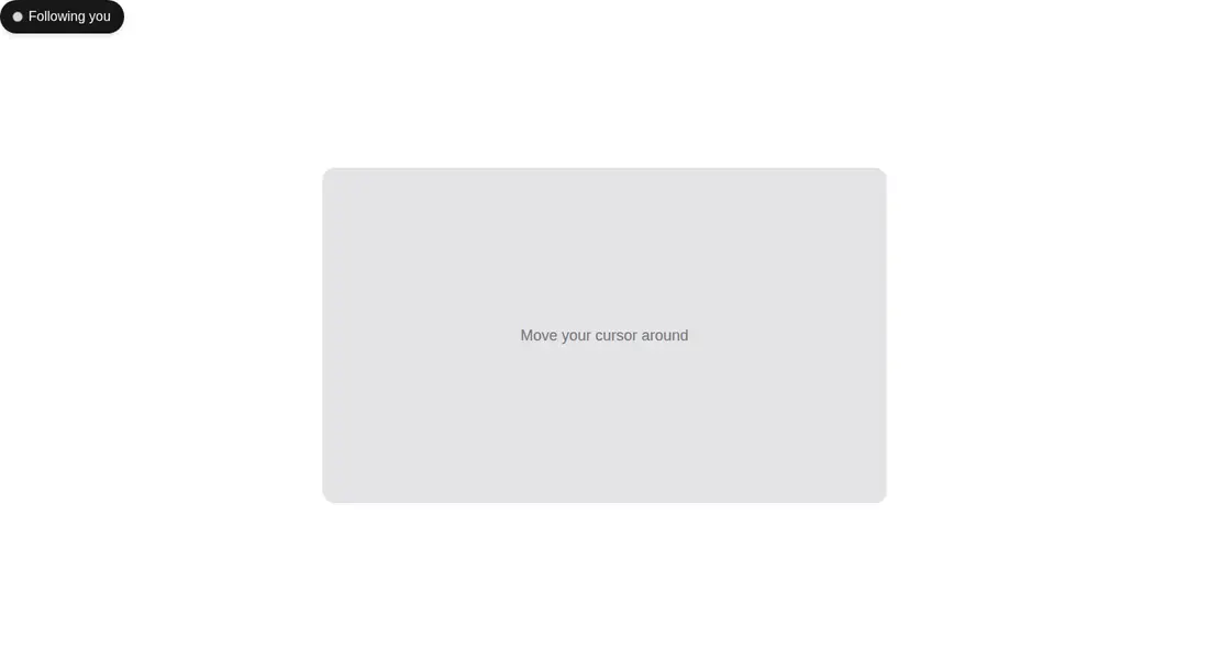 Harness screenshot of tripled-native-follow-cursor at 1440 pixels wide